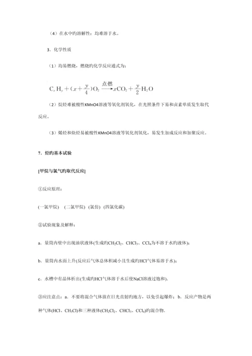 2023年烃类卤代物苯的知识点总结.docx