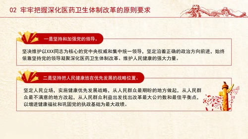 党的二十届三中全会深化医药卫生体制改革专题党课PPT