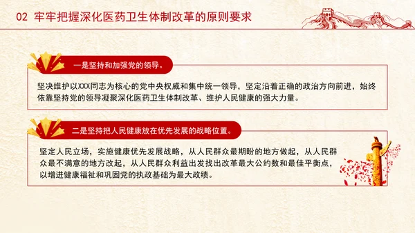 党的二十届三中全会深化医药卫生体制改革专题党课PPT