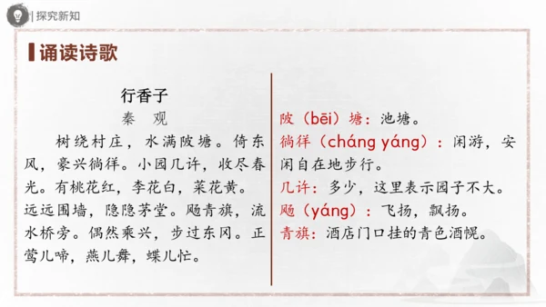 九年级上册 第六单元 课外古诗词诵读（二）课件(共31张PPT)