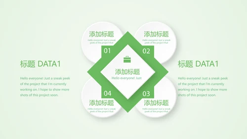 绿色清新医药销售工作总结动态PPT