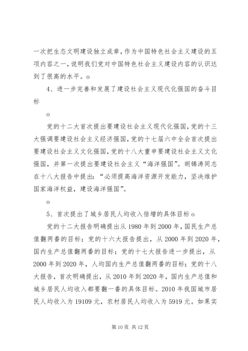 十八大召开主要内容范文合集 (4).docx