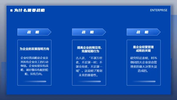 蓝色商务风企业文化战略未来管理培训通用PPT