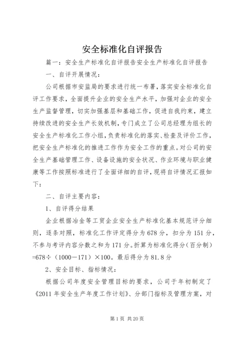 安全标准化自评报告 (2).docx