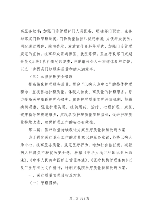 医疗质量持续改进计划活动方案.docx