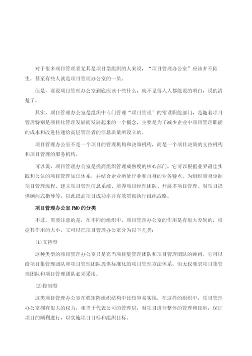 项目管理办公室PMO的分类与作用.docx