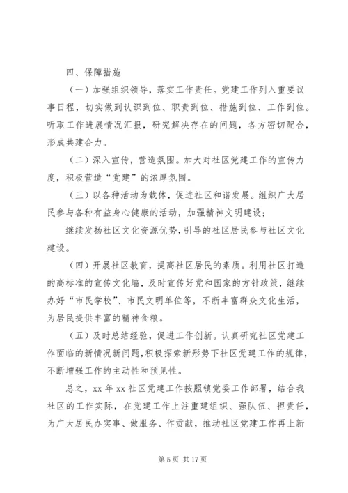 社区党支部年度工作计划范文.docx