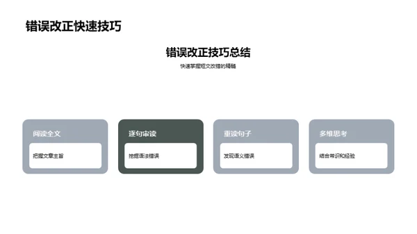 英语改错全攻略