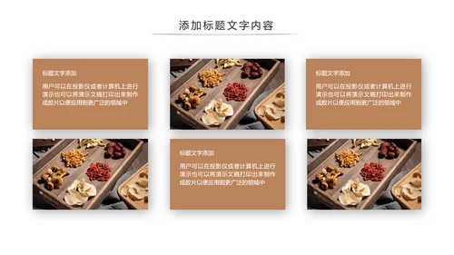传统中国风养生食疗药膳食补PPT模板