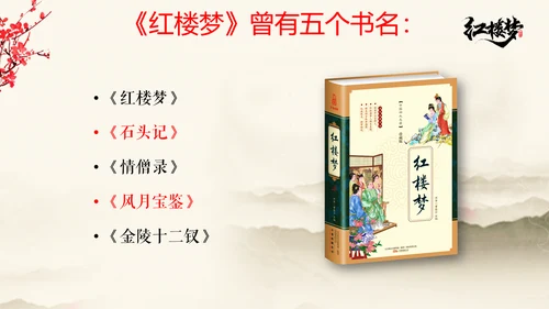 红楼梦金陵十二钗主题PPT模板