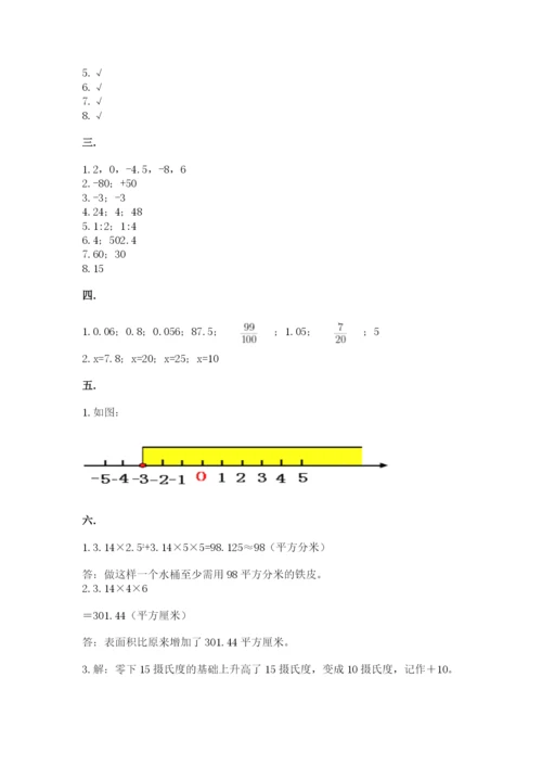 小学毕业班数学检测题及1套完整答案.docx