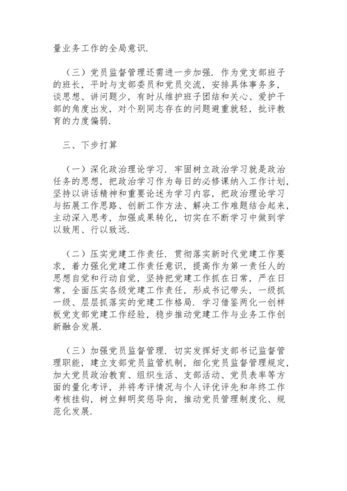 党支部书记抓基层党建工作情况述职报告.docx