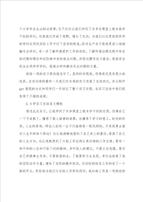 大学实习总结5篇