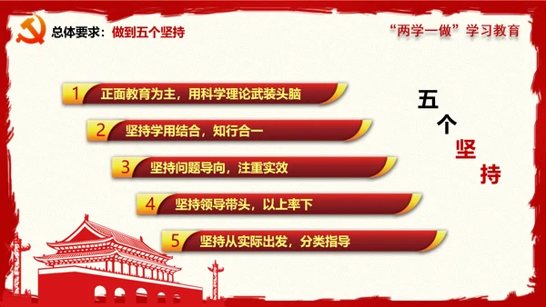 大气精美两学一做学习教育PPT