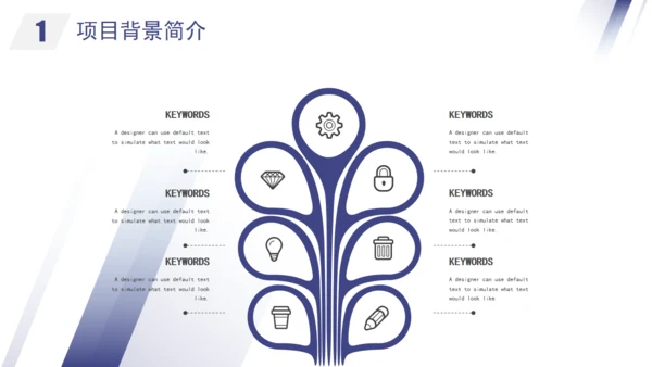 渐变几何风项目计划书通用PPT模板