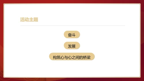 红色中国风行政公司年会企划活动方案PPT模板