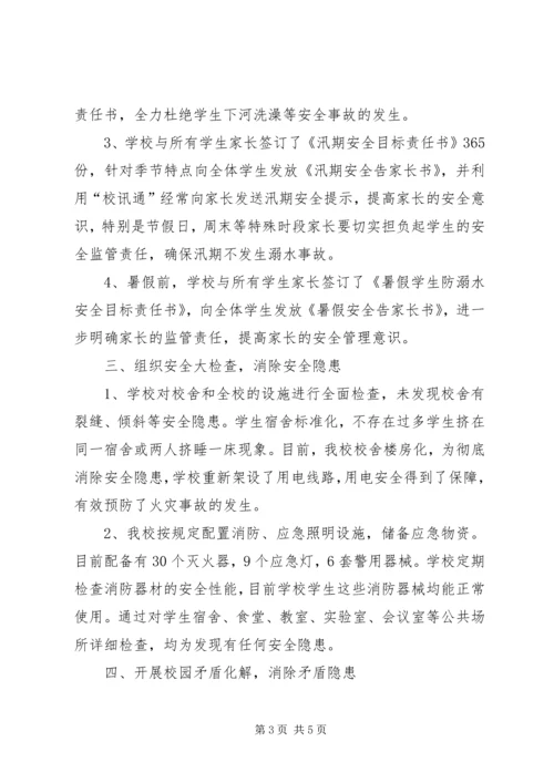 城前中学教育民生工作落实情况汇报材料20XX年1210 (2).docx