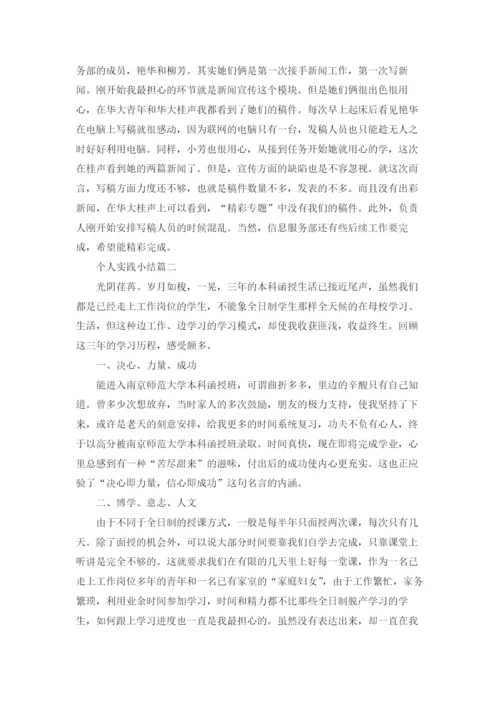 个人实践小结精选5篇.docx