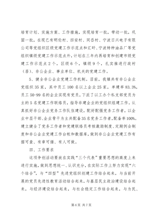 五乡镇争创“基层组织建设先进镇乡”活动实施方案.docx