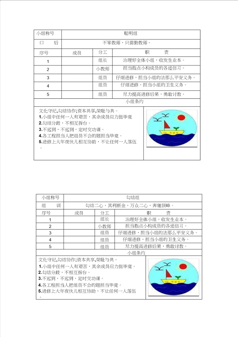 小组合作学习组牌设计