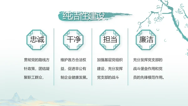 中国风党建党风廉政建设文化PPT