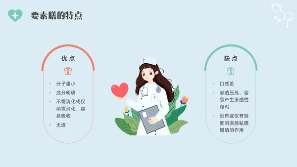 彩色水彩简约插画肠内营养的护理企业培训PPT全民营养周