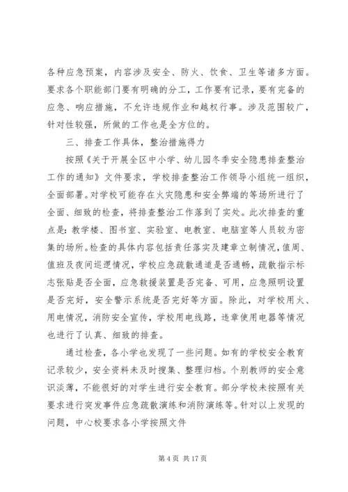 太华路街道办事处环卫所开展冬季安全隐患排查的情况汇报.docx