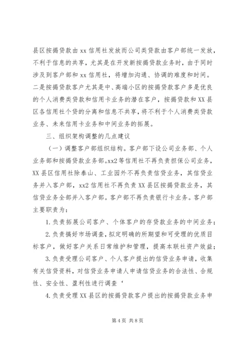 关于农信社改制组建农商行工作的思考.docx