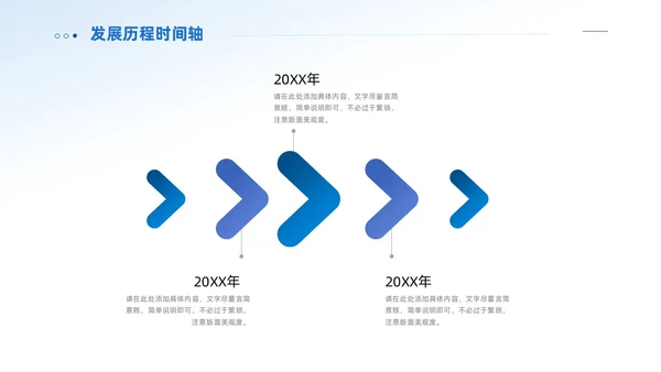 商务通用公司发展历程时间轴图表PPT