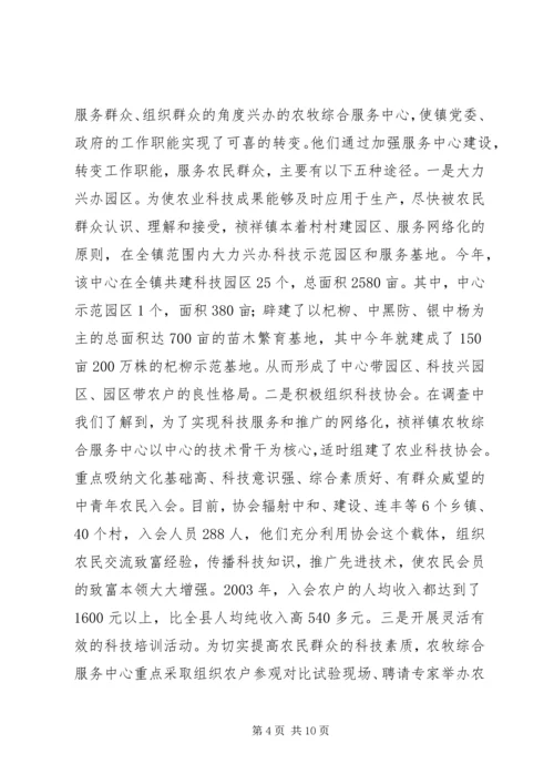 关于×镇农牧综合服务中心建设有关情况的调查 (11).docx