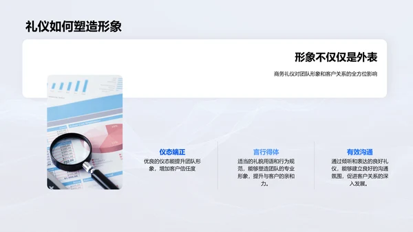商务礼仪助业绩PPT模板