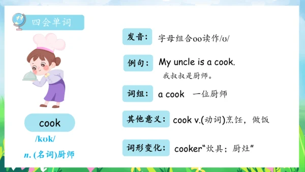 Unit 6 Meet my family 复习课件（单词+句型+语法+语音+阅读指导）（共100张