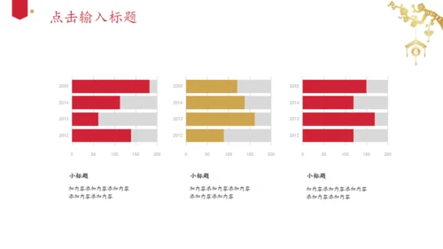 富贵喜庆经典红金色中国风通用PPT