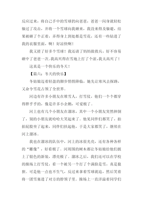 冬天的快乐作文350字.docx