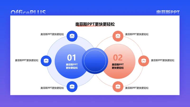 并列关系对比关系2项PPT图文页