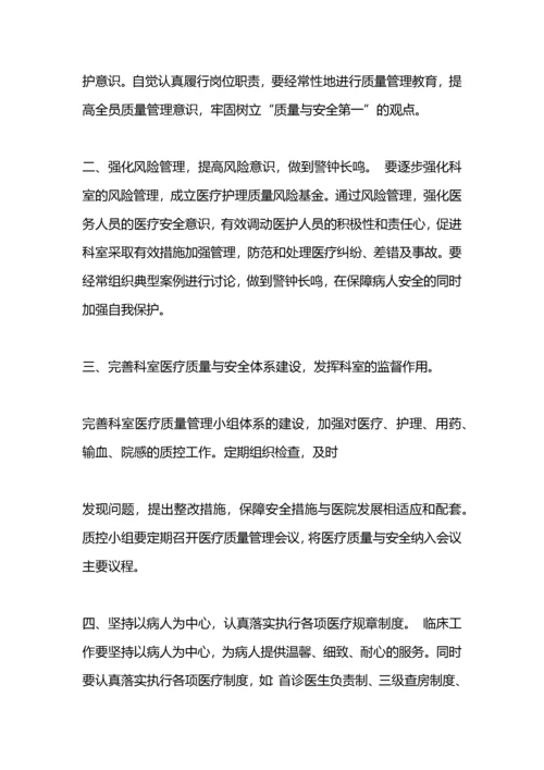 医疗质量与安全管理小组工作计划范例.docx