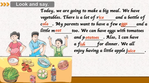 Unit3 A healthy diet Sound&Checkout time 课件(共27张PP