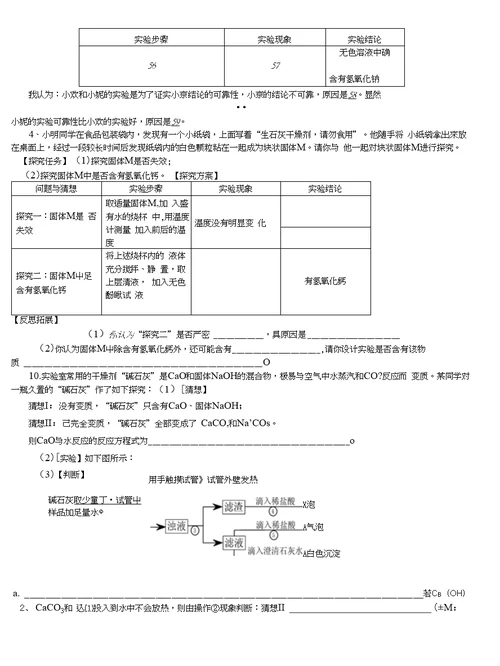 氢氧化钠的探究学案1