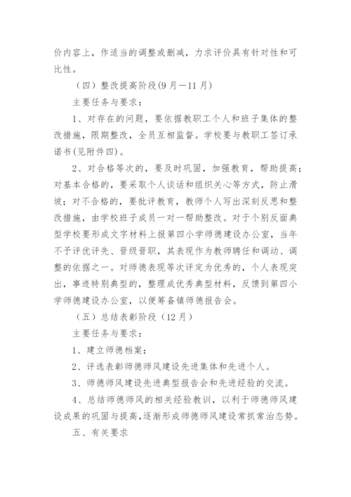 师德师风专项整治活动方案.docx