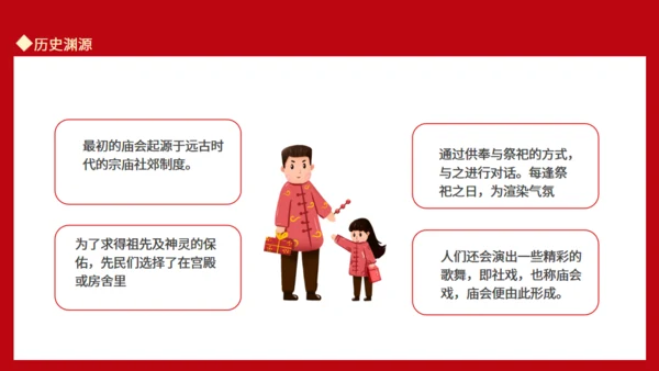 新春庙会活动岁时春节过年习俗通用PPT模板