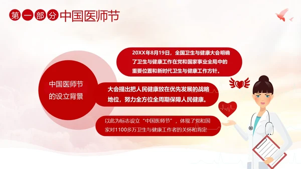 中国医师节第六个医师节勇担健康使命PPT课件