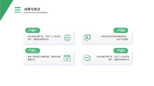 白绿色简约风通用数据复盘报告