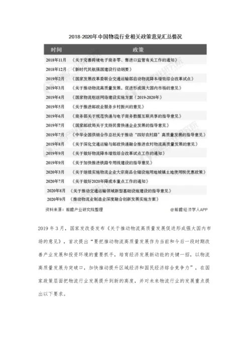 中国及各省市物流行业相关政策及规划汇总分析-政策出台推动行业高质量发展.docx