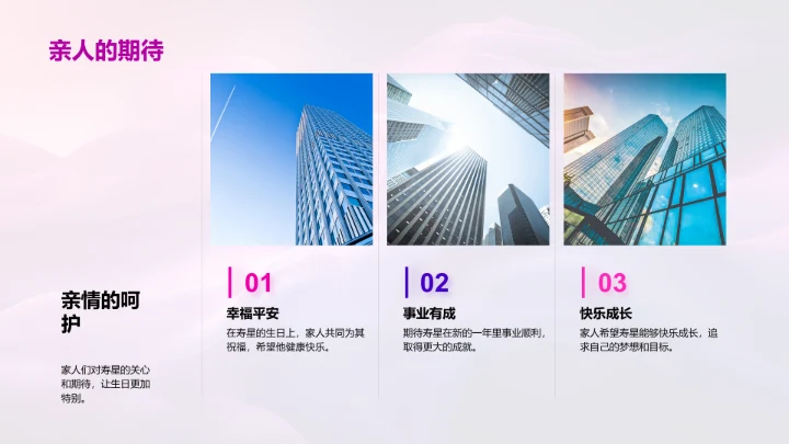 寿星生日回顾展PPT模板