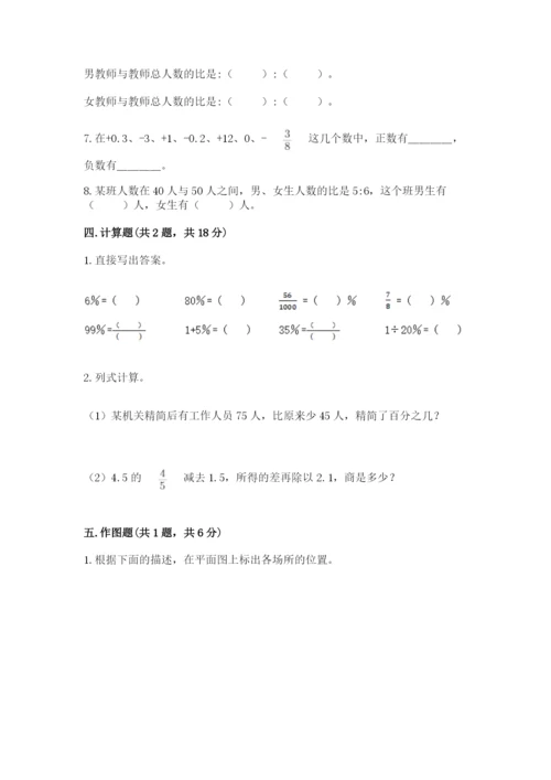 沪教版数学六年级下册期末检测试题精品含答案.docx