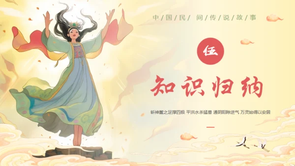 女娲补天神话故事通用PPT模板