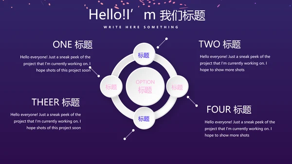 时尚微立体发布会工作总结商务通用PPT动态模板