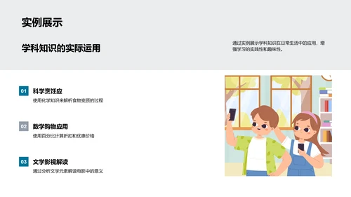 学科知识实际运用