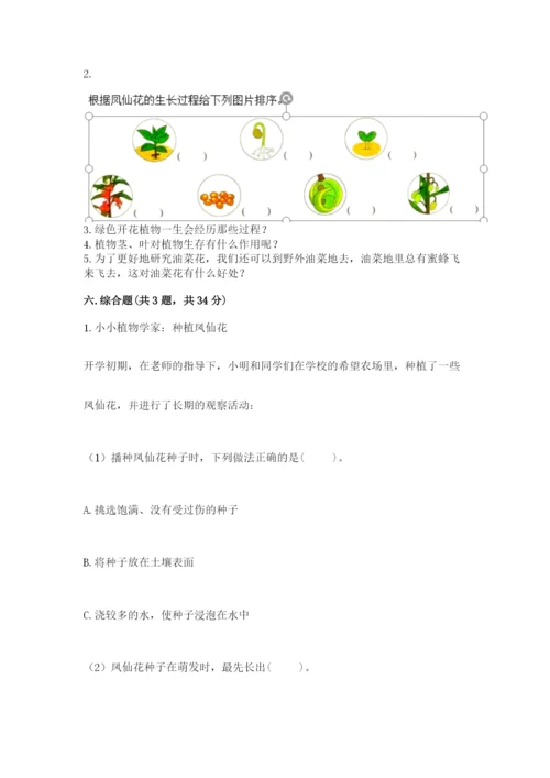 科学四年级下册第一单元《植物的生长变化》测试卷【培优a卷】.docx