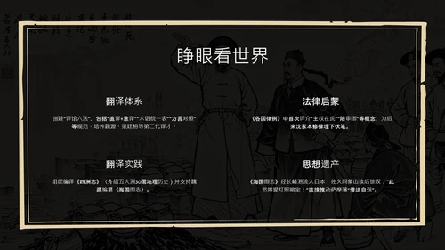 黑绿色简约风人物介绍PPT模板